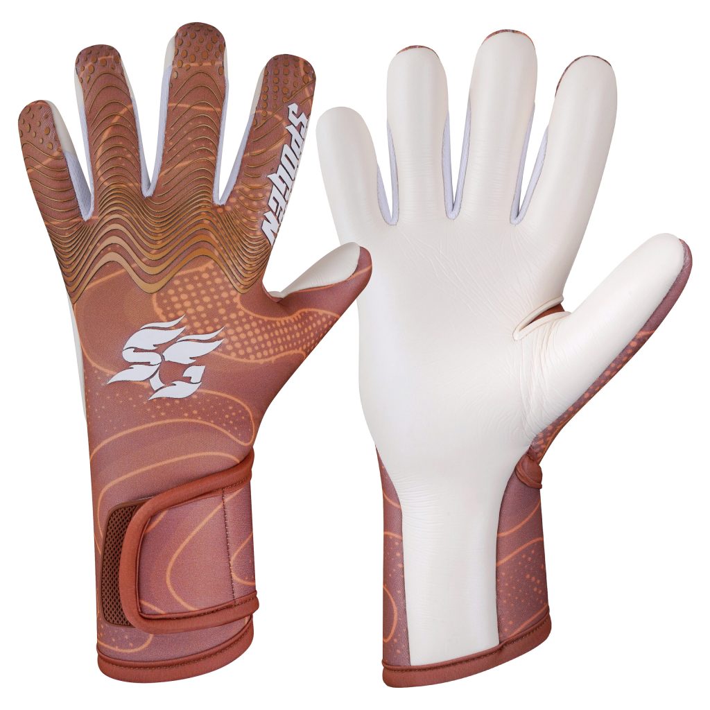Why SpoGen is the Leading Premium Goalkeeper Gloves Manufacturer for B2B Buyers? halftone soccer goalkeeper gloves with high-grip latex palm, breathable backhand