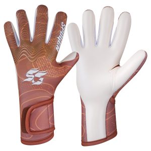 halftone soccer goalkeeper gloves with high-grip latex palm, breathable backhand