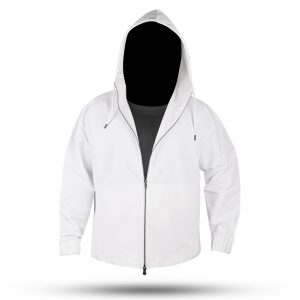 waterproof nylon hoodie for rain fall protection with lightweight breathable fabric