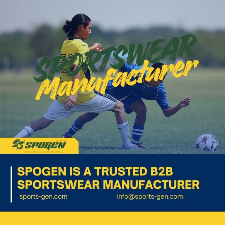 What Makes SpoGen a Trusted B2B Custom Sportswear Manufacturer? this image shows that spogen is a trusted b2b custom sportswear manufacturer