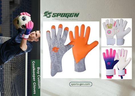 this image shows that spogen offers flexible goalkeeper gloves by b2b manufacturing