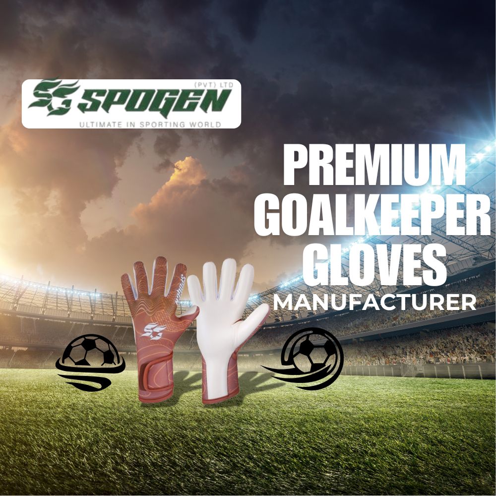 Why SpoGen is the Leading Premium Goalkeeper Gloves Manufacturer for B2B Buyers? this image shows premium goalkeeper gloves manufacturer by spogen – durable, eco-friendly soccer gloves for b2b, training and bulk orders.