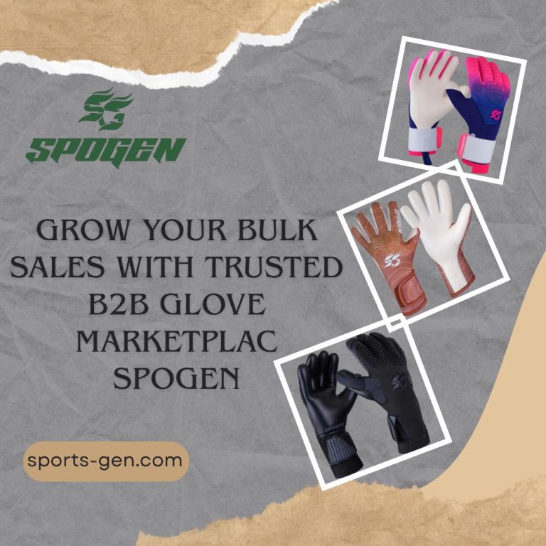 this image shows that goalkeeper gloves b2b marketplace like spogen