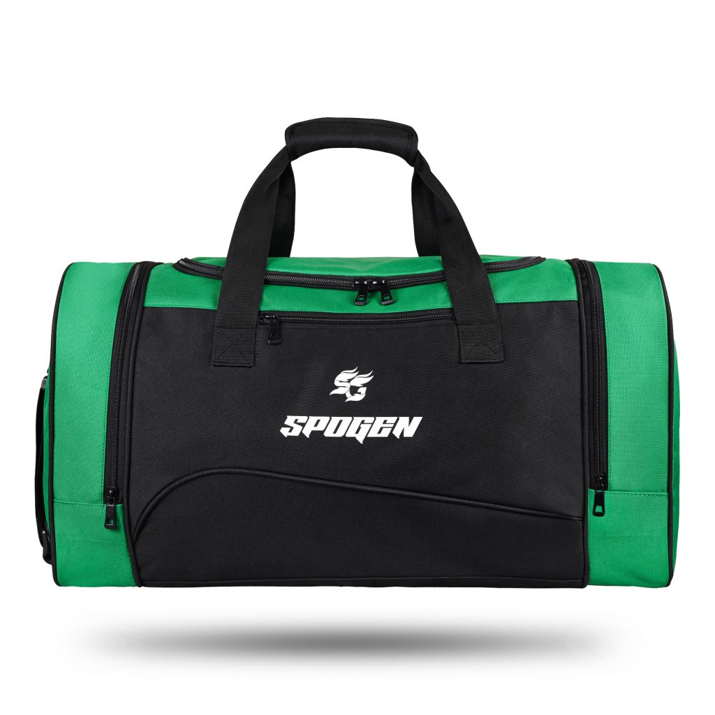 spoGen sports duffle team bag, handmade, high-quality sports bag for basketball, football, gym