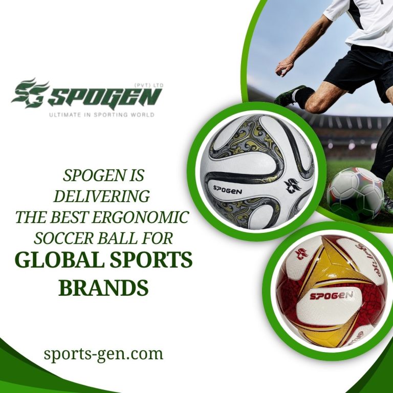 this image shows that spogen offers best ergonomic soccer ball for sports academies, teams, brands and clubs