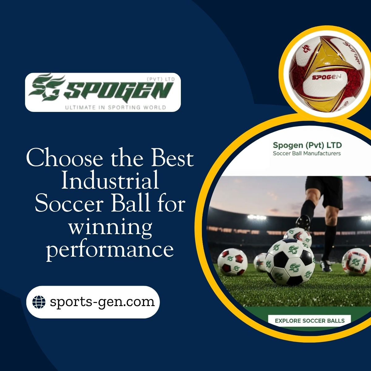 How to Choose the Best Industrial Soccer Ball for Your Academy or Team from SpoGen? this image shoes that spogen offers best industrial soccer ball