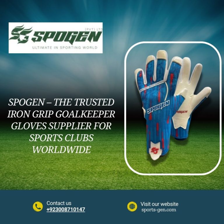 this image shows that spogen is an iron grip goalkeeper gloves supplier