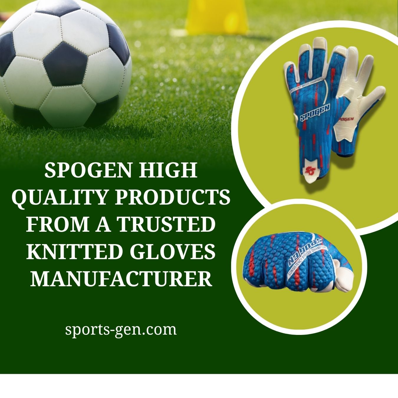 this image shows that spogen is a knitted gloves manufacturer