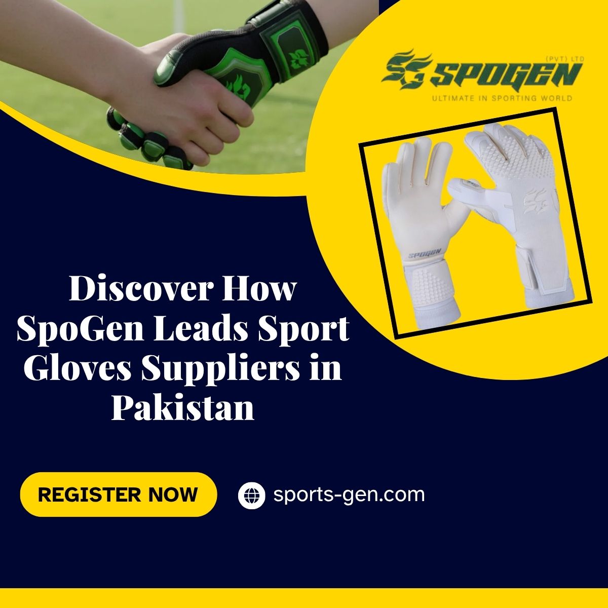 How SpoGen Stands Among Top Sport Gloves Suppliers in Pakistan? this image shows that spogen offers sport gloves suppliers in pakistan