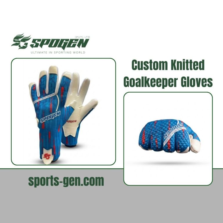 this image shows that spogen offer custom knitted goalkeeper gloves