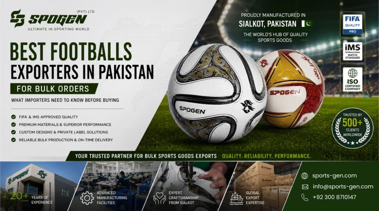 this image shows that spogen is one of the best footballs exporters in pakistan