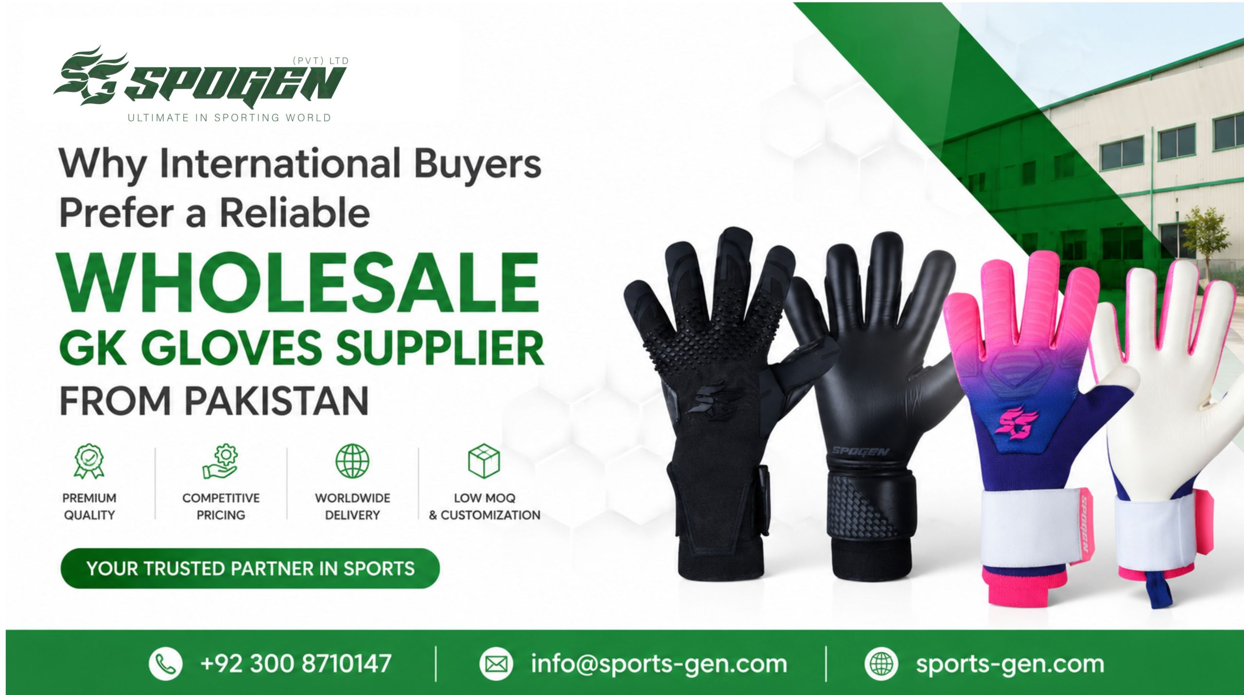 this image shows that spogen is wholesale gk gloves supplier