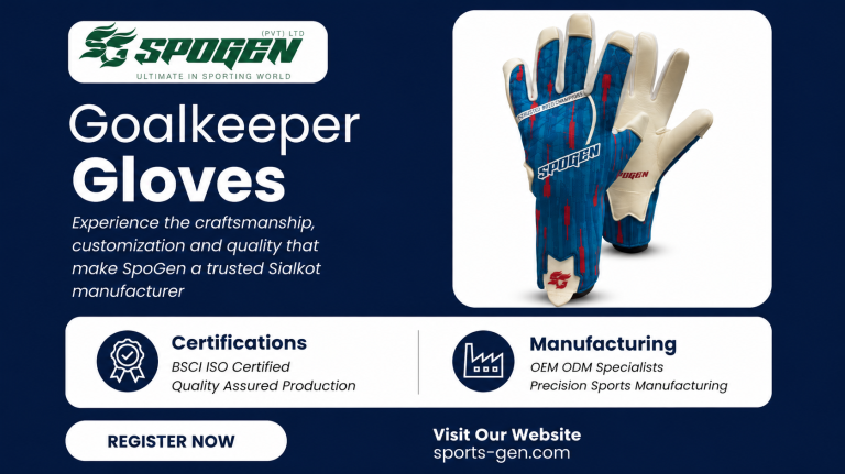 this image shows that spogen is a b2b Goalkeeper Gloves manufacturer