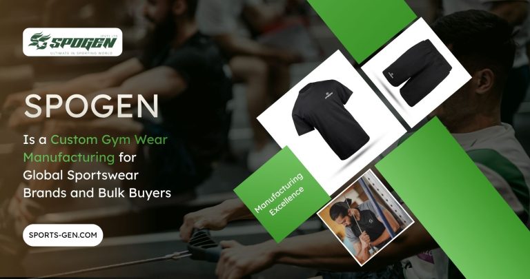 this image shows that spogen is a custom gym wear manufacturer in pakistan, sialkot