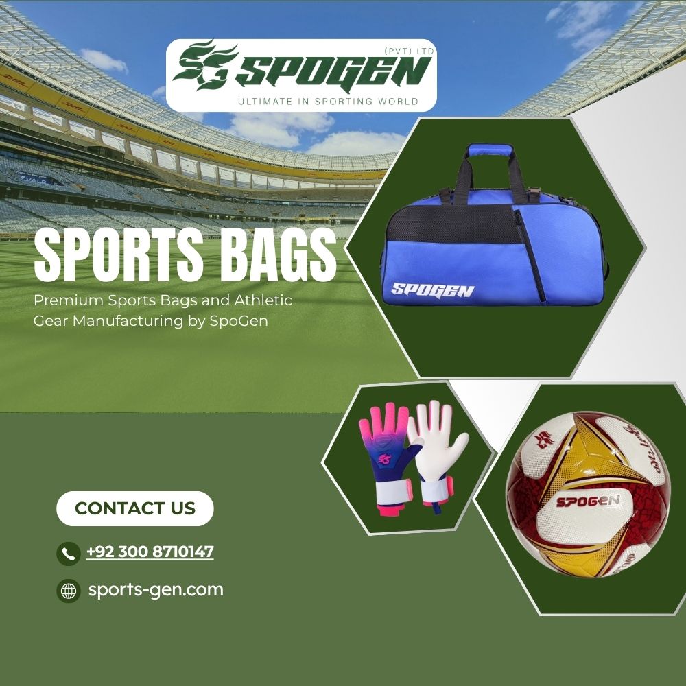 this image shows that spogen is sports bags and athletic wear manufacturer
