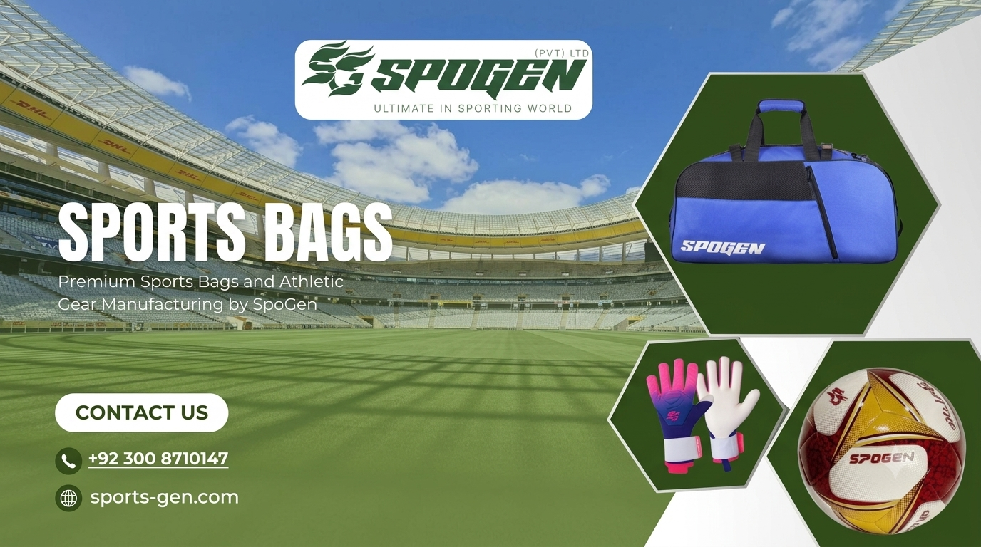 this image shows that spogen is sports bags and athletic wear manufacturer