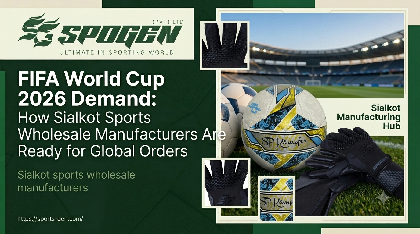 this image shows that spogen is one of the best sialkot sports wholesale manufacturers
