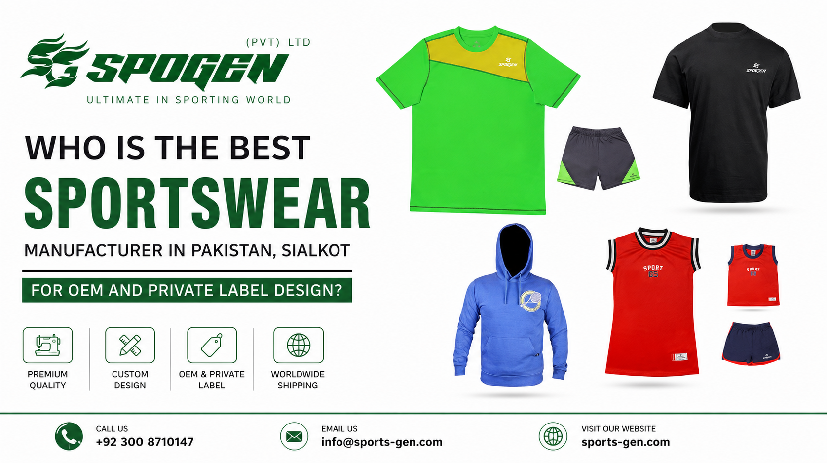 this image shows that spogen is the best b2b sportswear manufacturer in pakistan
