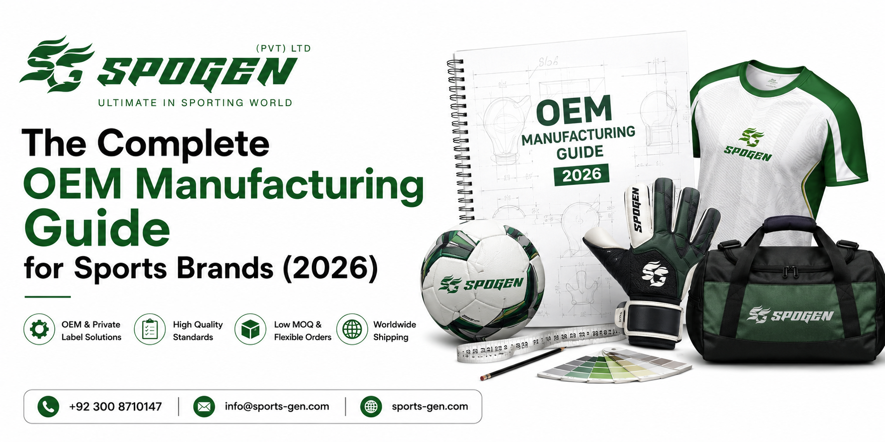this image shows the complete oem manufacturing guide by spogen