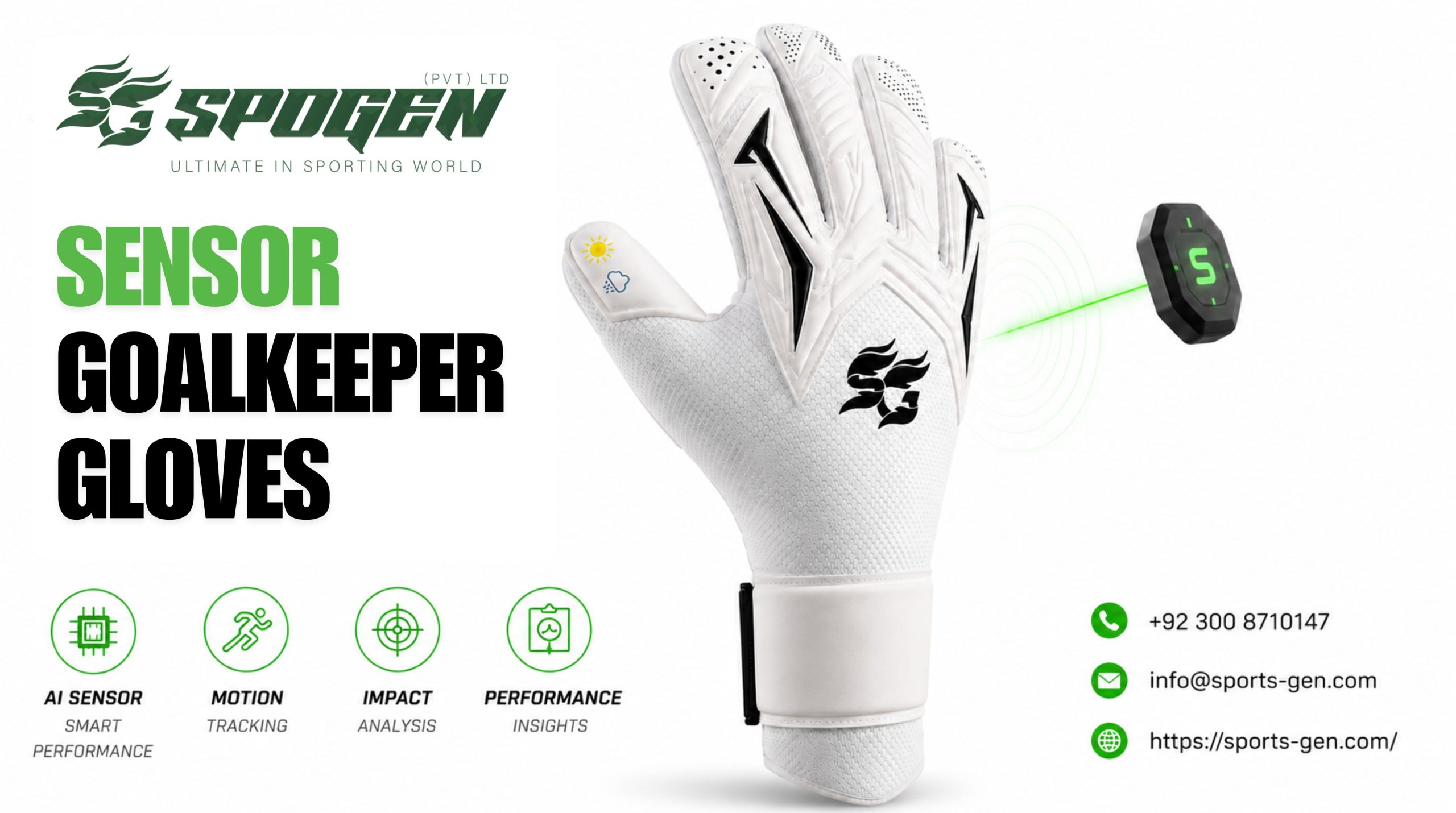 this image shows the guidance about sensor goalkeeper gloves