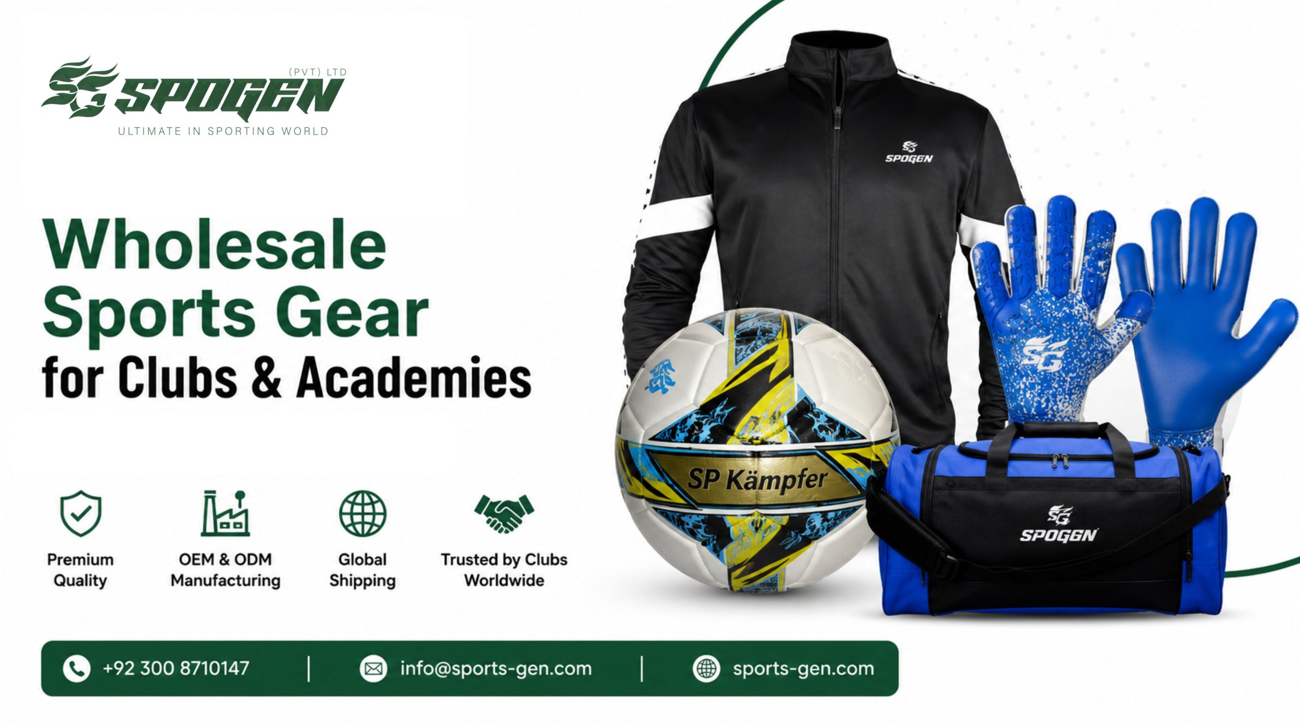 sports gear for clubs & academies