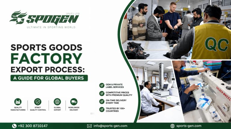 this imag shows that spogen is an oem b2b sports goods factory