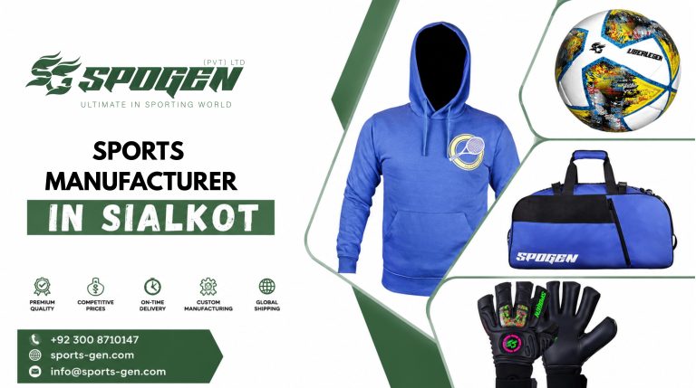 this image shows that spogen is a b2b sports manufacturer in sialkot